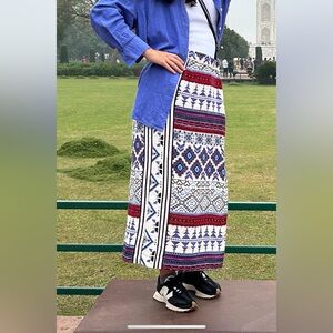 Farm Rio Wrap Linen Skirt